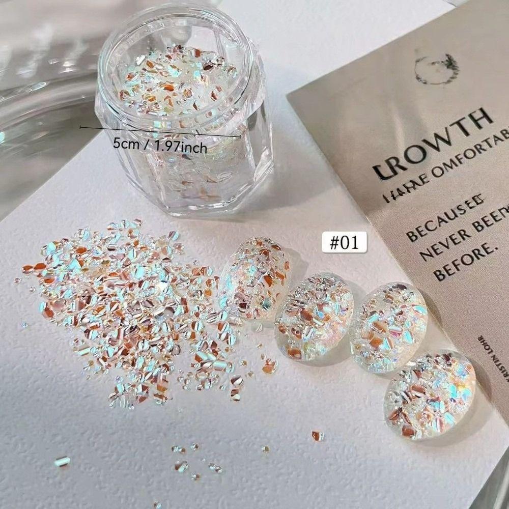 New Glitter Nail Art Sequins Nail Art DIY Blinking Flash Nail Art Sequins Light Chasing Powder