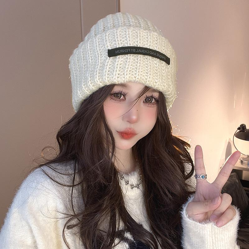 Ear Protection Warm and Cold Proof Knitted Hat  Large Head Circumference  Face Showing Small Wool Blended Japanese Cold Hat for Men