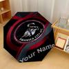 Swansea City FC Automatic 3‑Fold Umbrella 8‑Rib Windproof Folding Umbrella Sun Rain Protection For Outdoor Travel Daily Use