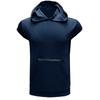 Men's Sleeveless Hooded Sports Vest - Summer Fitness Outdoor Zipper Hoodie