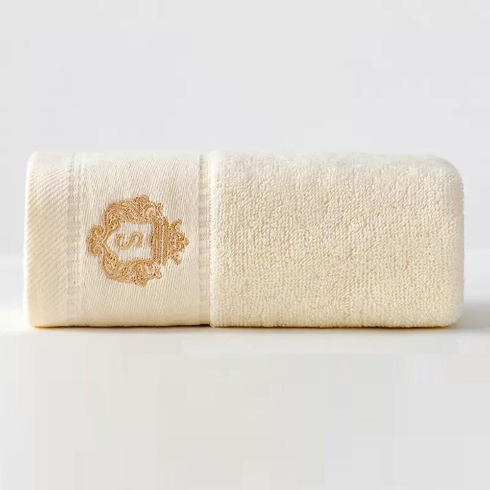 

Cotton bath towels for the bathroom - two sizes, suitable for face and body use. Highly absorbent. Sporty absorbent bath towels. 34x73cm бежевый