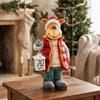 Christmas Decoration, Reindeer with Lantern, LED, Battery-operated, 25.5 X 19.5 X 52 Cm, Red