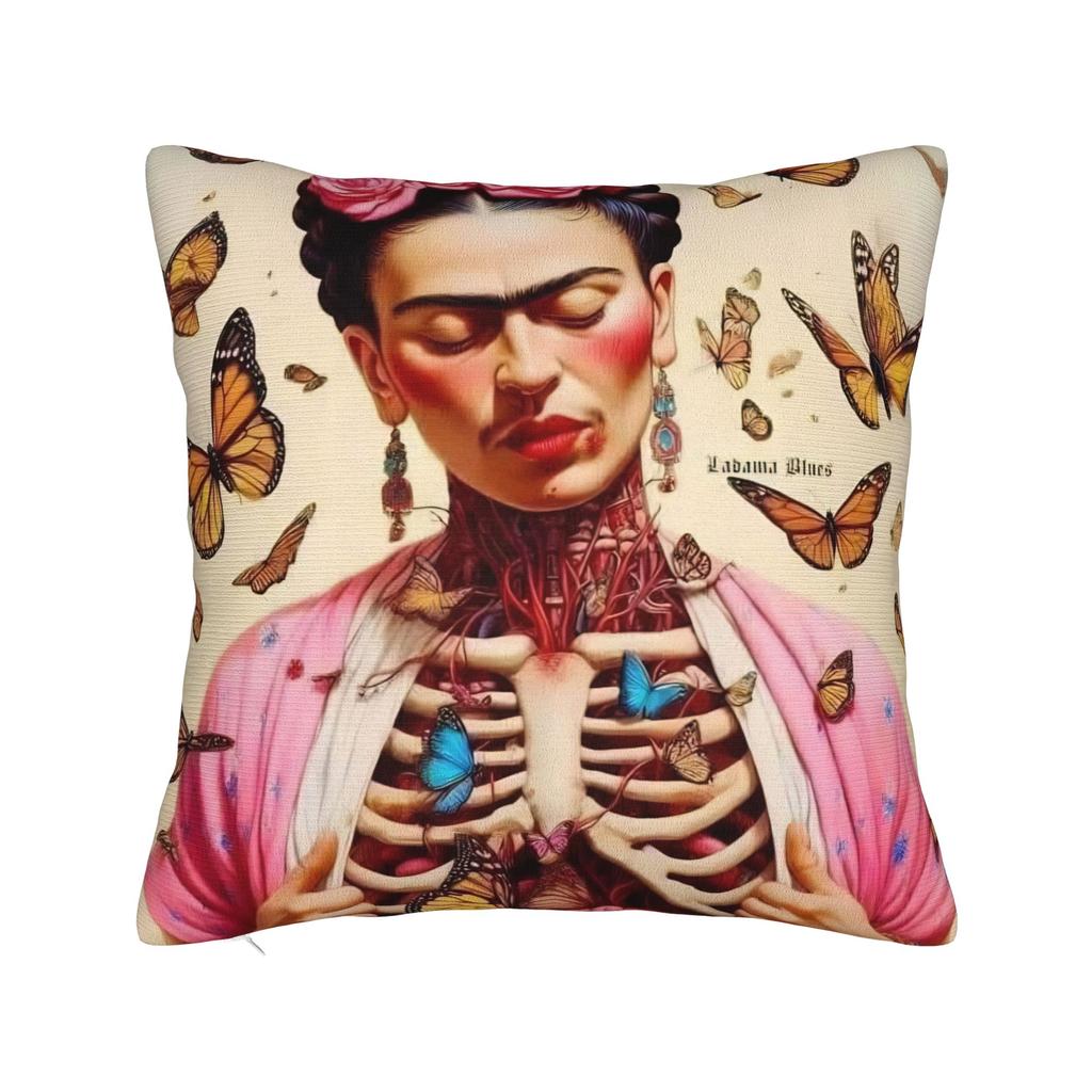Pillow Case F-Fridas K-Kahlooo Soft Pillow Cover For Sofa Home Decoration Novelty Pillowcases