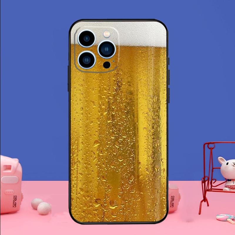 Beer Mug Beer Bubbles Phone Case For iPhone 17 16 15 13 11 12 14 Pro Max mini 15 16 Plus 16e 17 Air Bumper Cover