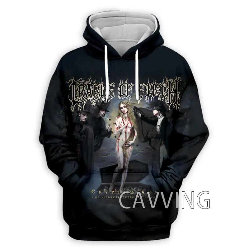 Ny Mote Dame/Herre 3D-trykk Cradle of Filth Hettegensere Hettegenser Topper Klær H01