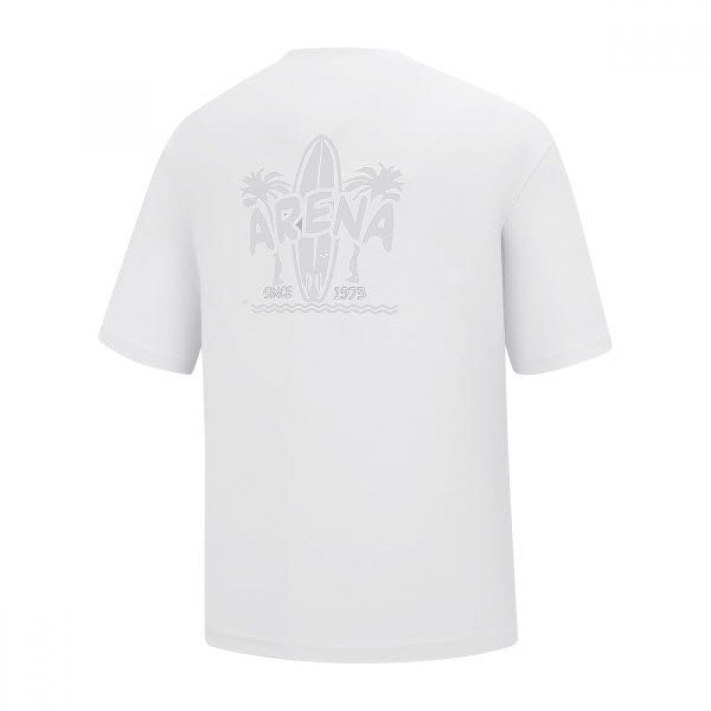 Arena Men S Core Relaxed Fit Short Sleeve raSh Guard  A6bm1rr44 Wht 