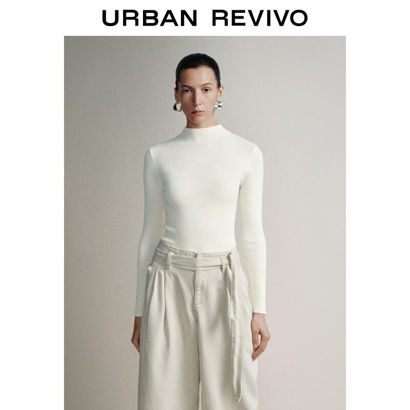 

UR Women s Solid Round Neck Long Sleeve Knit Top XS