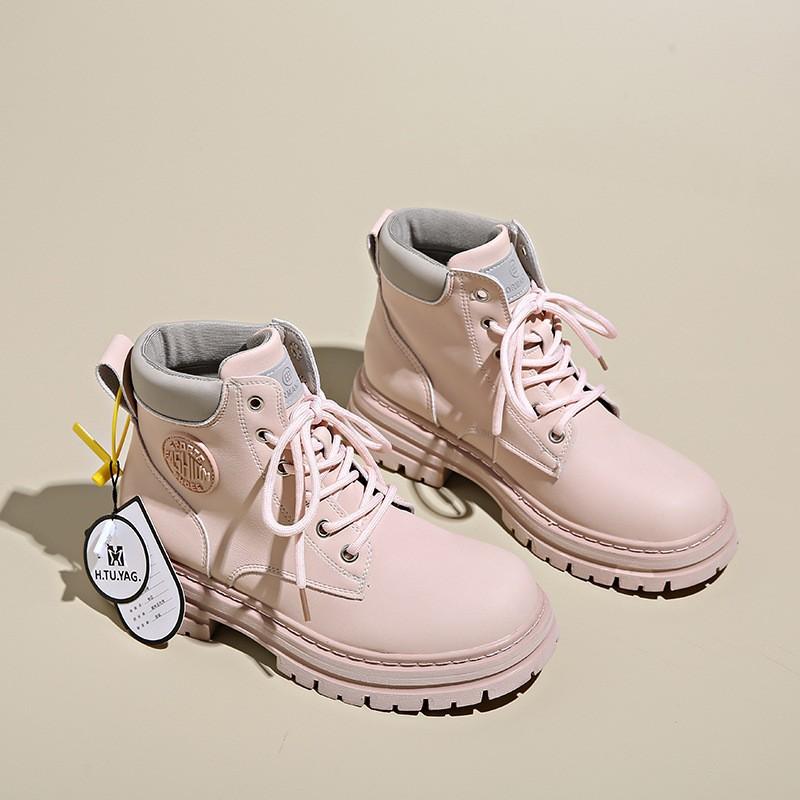 

Винтажные ботинки Four Seasons Нескользящие короткие ботинки 35 розовый