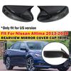 For US Nissan Altima 2013-2018 Car Sticker Rearview Side Mirror Cover Wing Cap Exterior Case Trim Accessories Vehicle Decoration