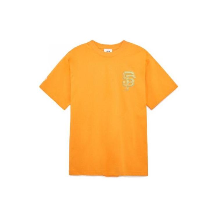 New MLB T Shirts Unisex Orange 3ATSL0233-14ORS