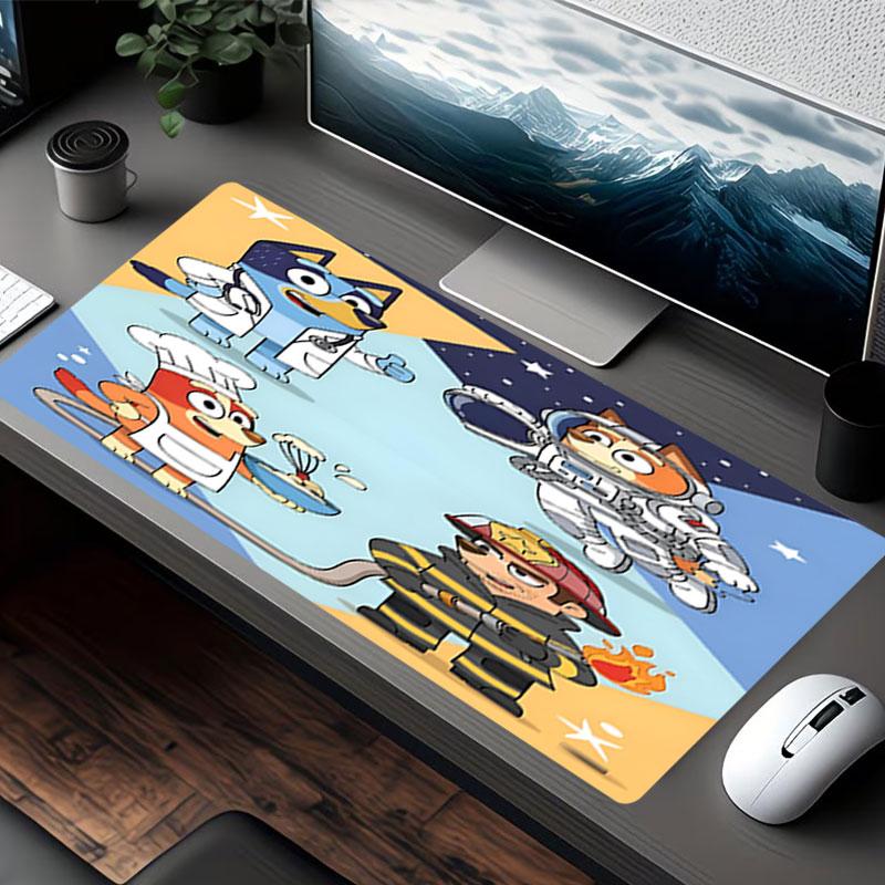 Bluey Print Mouse Pad, for Keyboard Pad Laptop PC Mat for Office Home Use, Desk Decor, Perfect Birthday Gift for Gamers