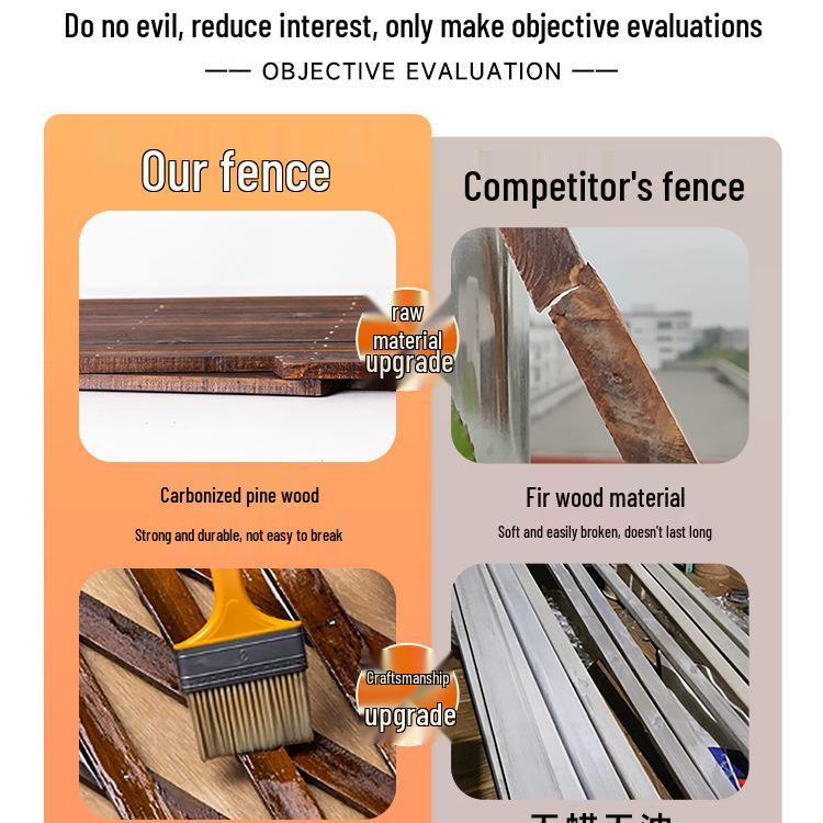 Outdoor Preservative Wood Fence Trellis for Garden, Courtyard, or Balcony Decoration