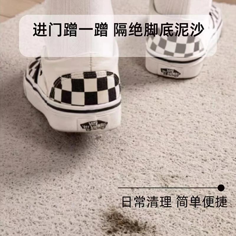 Trend Text Entry Door Floor Mat Silk Ring Floor Mat Household Entrance Non-Slip Foot Pad Dust Removal, Dirt-Resistant And Wear-Resistant Foot Pad