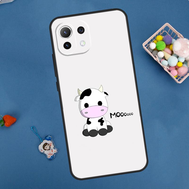 Tier Niedlich Cartoon Kuh Hülle Für Xiaomi 13 14 15 Ultra 11T 12T 13T 14T Pro POCO X7 Pro X3 X5 X6 M6 F5 F6 Pro Abdeckung