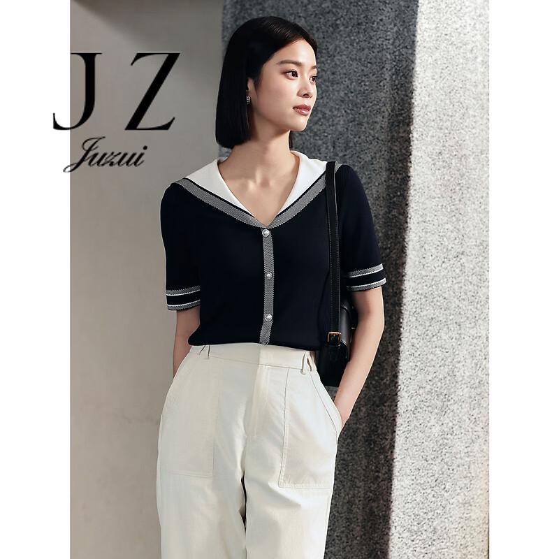 Элегантный вязаный топ JUZUI с коротким рукавом XL