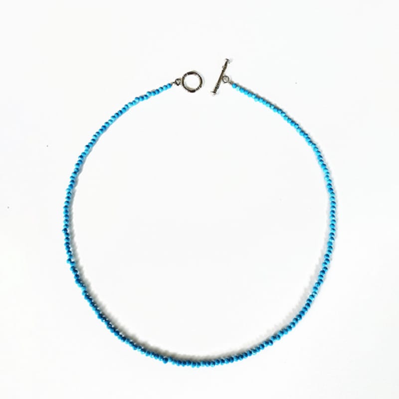 Eliz od Lizgallery Tyrkysový korálkový náhrdelník