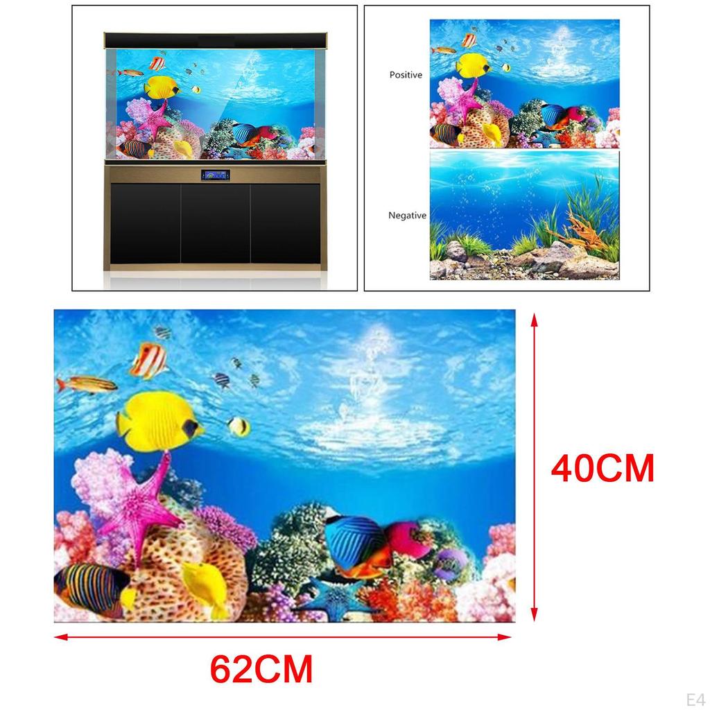 PVC Aquarium Background Poster Fish Tank Decoration Landscape