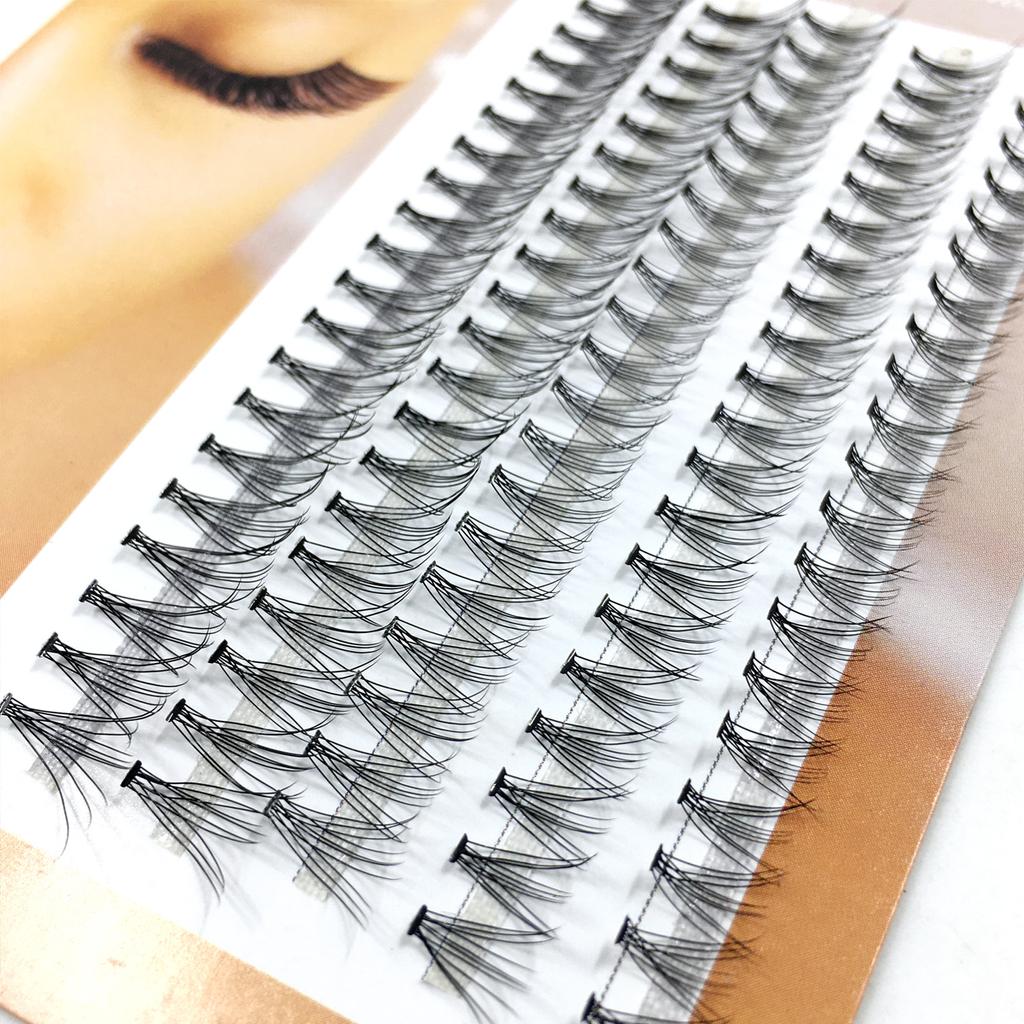 10-40D Mink øyevipper 1 boks/100 pakker Naturlig vippeforlengelse 3D Russland Individuell øyevippeklynge Makeup Tools Vipper Cilia