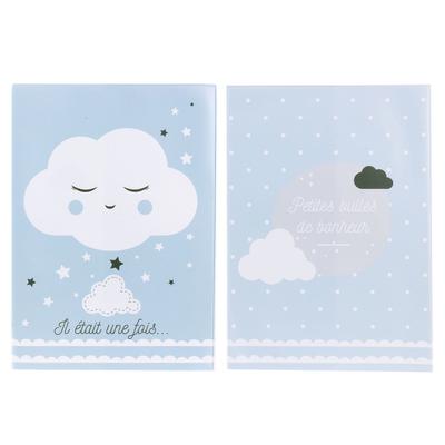Les Trésors De Lily [A1793] - 'Once Upon a Time' Blue Health Record Protector - 16x22 Cm