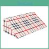R Removable Shaped Pillow Wedge Slip Resistance Plaid Pattern Bedsore Turning Wedge Pillow For Side