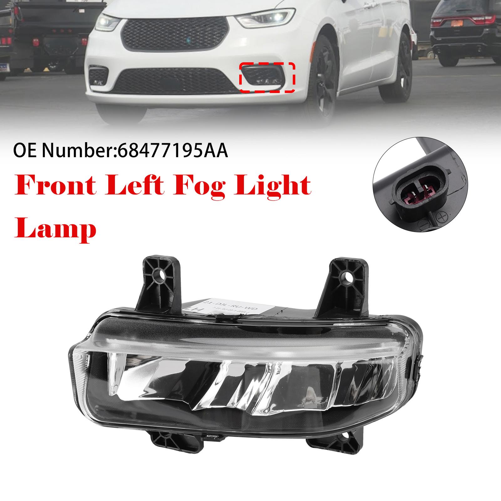 Front Left + Right LED Fog Light For Chrysler Pacifica 2021-2024 Ram 1500 2020-2024