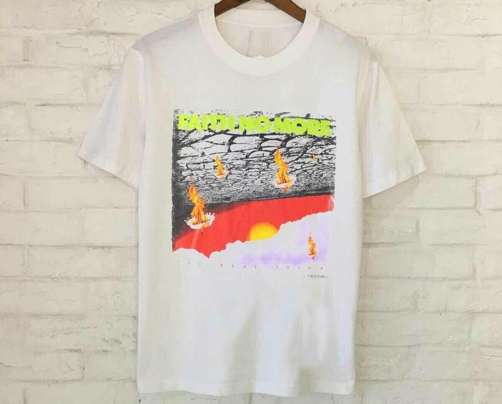 

Vintage 1990 Faith No More Real Thing Tour White All Size Shirt FN673 Unisex T-Shirt XXXL