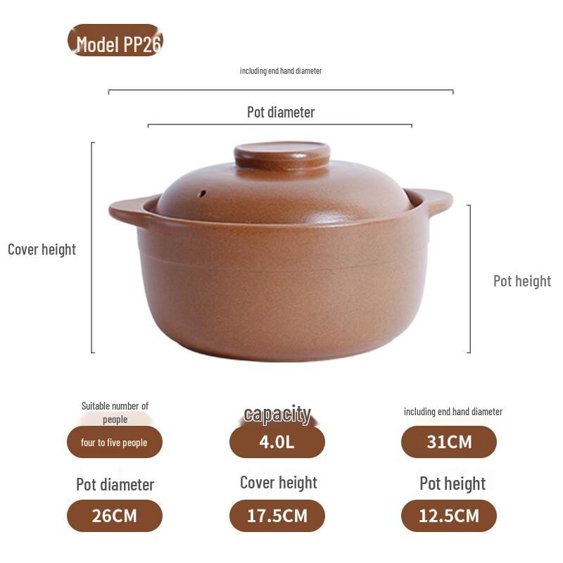 LIEI Heat-Resistant Clay Pot