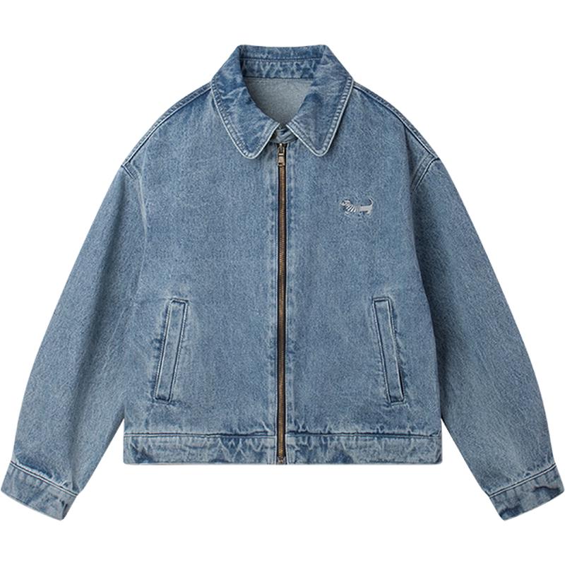 Girls  Embroidered Dachshund Denim Jacket 170