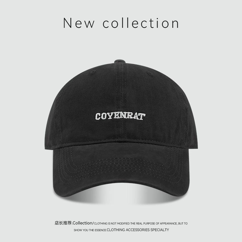 Stylish simple letter embroidery baseball cap street personality sunshade sun protection cap