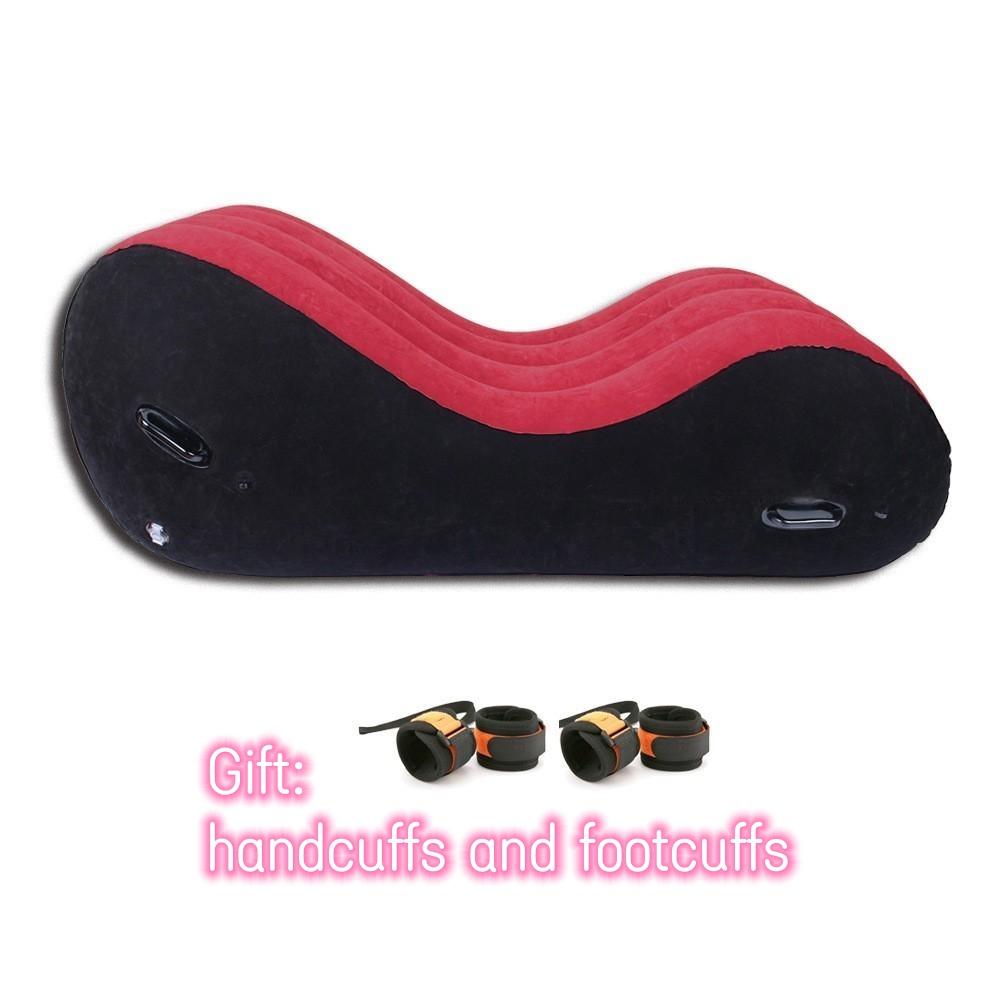 VaHppy Nafukovací rozkládací pohovka pro sexy područky ve tvaru písmene S, více poloh pro sexy Vločkování + PVC SM BDSM produkty pro dospělé Nábytek pro pohlavní křesla