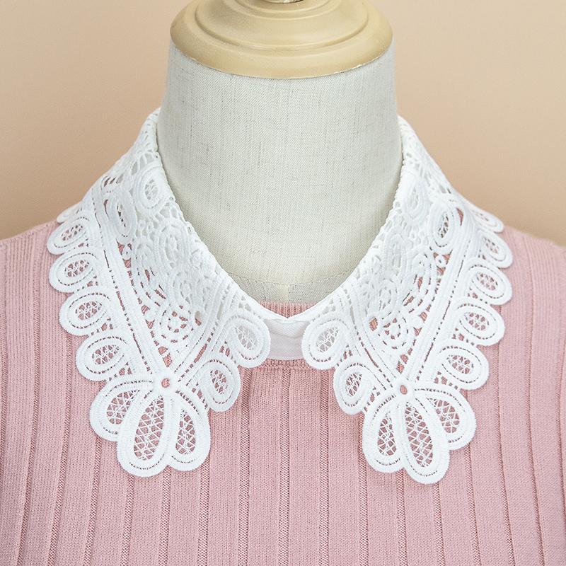 Women's Fashion Decoration Water-Soluble Embroidered Collar Shawl, Personalized and Versatile, Detachable Fake Collar
