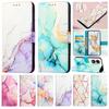 Marble Leather Wallet Case for Xiaomi Mi 11 Ultra 11Lite 5G NE 11T 10T Pro 9 Lite CC9e A3 Magnetic Card Slots Holder Phone Cases