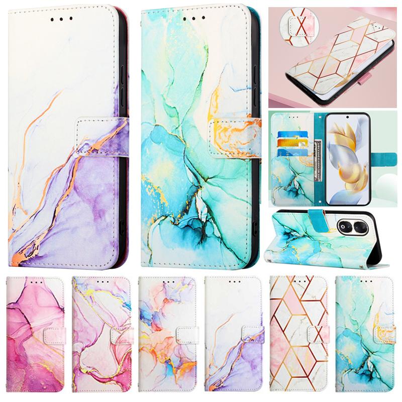 Marble Leather Wallet Case for Xiaomi Mi 11 Ultra 11Lite 5G NE 11T 10T Pro 9 Lite CC9e A3 Magnetic Card Slots Holder Phone Cases