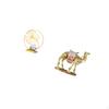 Iron Camel Statue Figurine Decorative Collectible Ornament Sculpture for Bookshelf Office Fireplace