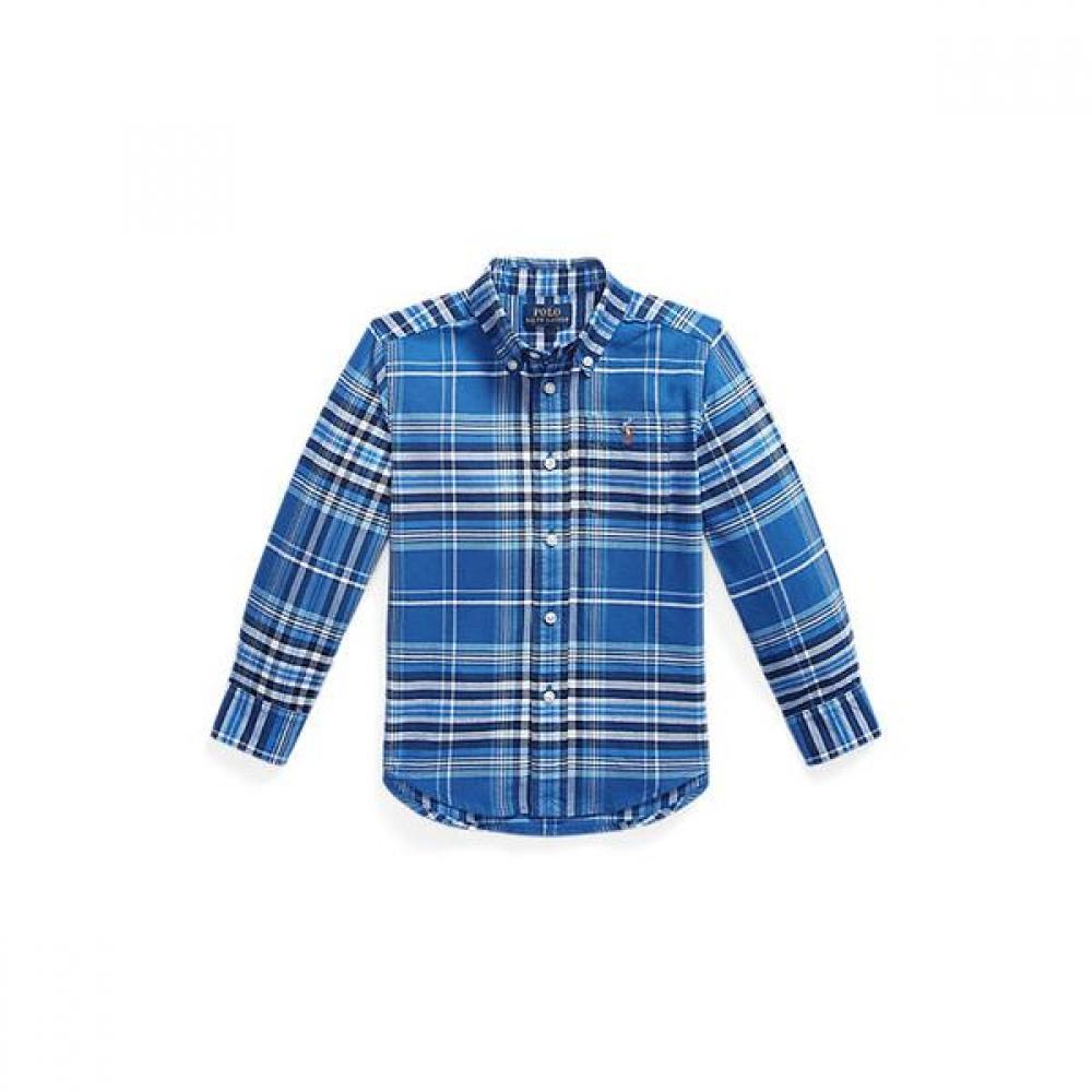 Polo Ralph Lauren Boys 2 7 Plaid Cotton Oxford Shirt 2