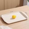 ZISIZ Thickened Anti-slip Ceramic Serving Tray with Handles