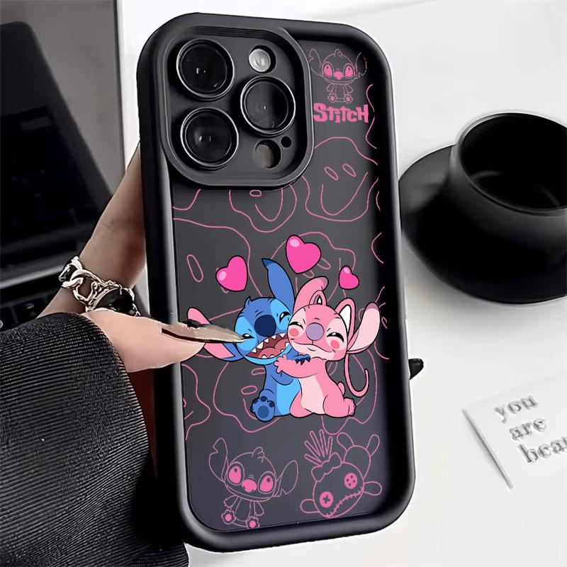 Angel Stitch Cartoon Phone Case For iPhone 17E 11 12 13 14 15 16 17 Pro Max Fundas 17 Air Plus 16e 13 Mini Silicone Back Cover