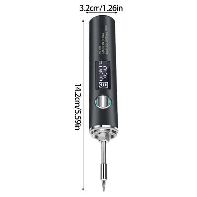 Portable Wireless Welding Soldering Pen with 5 Level Temperature Control Build In LED Light & Auto Sleep Safety Feature