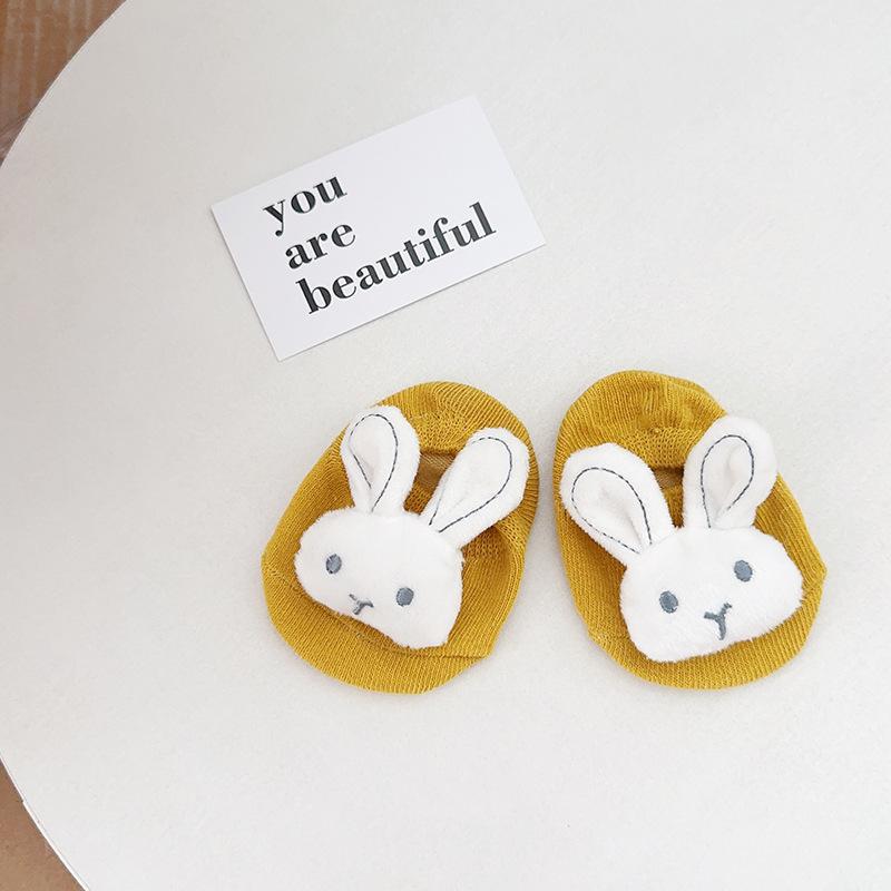 0-2 Jahre Babysocken Frühling Sommer Hase Süß Niedlich Blume Neugeborene Babys Rosa Socke Kleinkinder Baumwolle Rosa Bodensocken für Kinder