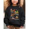 Kids Sweatshirt Autumn/Winter Fashion with "Bulldozer, Dump Truck, Excavator,Tower Crane" Construction Vehicle Print Loose Casual Long Sleeve Pullover