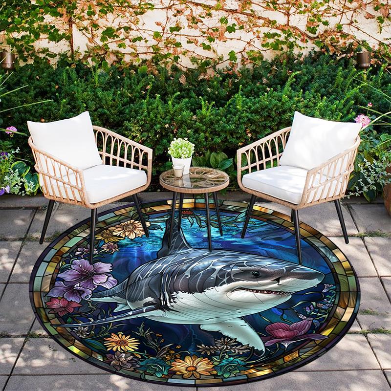 Cartoon Print Round Area Rug,Carpet Rug for Living Room Bedroom Sofa Playroom Decor,Non-slip Floor Mat