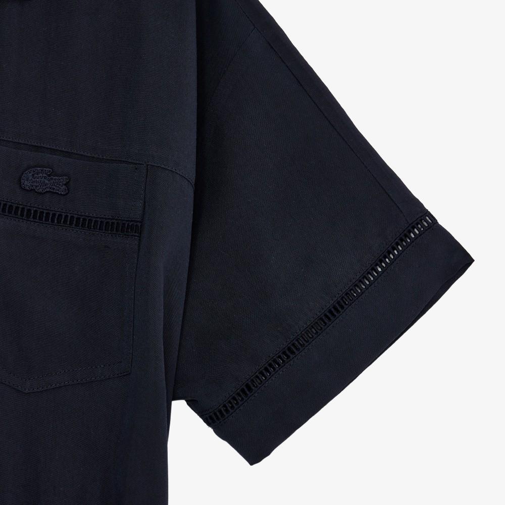[Lacoste] Women's Openwork Detail Shirt Dress EF236E-56G166