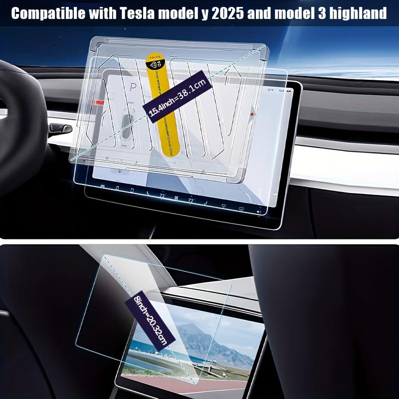 For Tesla Model 3 Y Highland 2025 Tempered Glass Film Protector Matte Glare HD Center Control Touch Screen Film Protection
