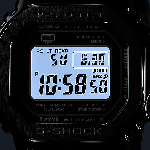Casio Men's Stainless Steel 200M Water Resistant Shock Resistant Quartz Watch GMW-B5000G-1