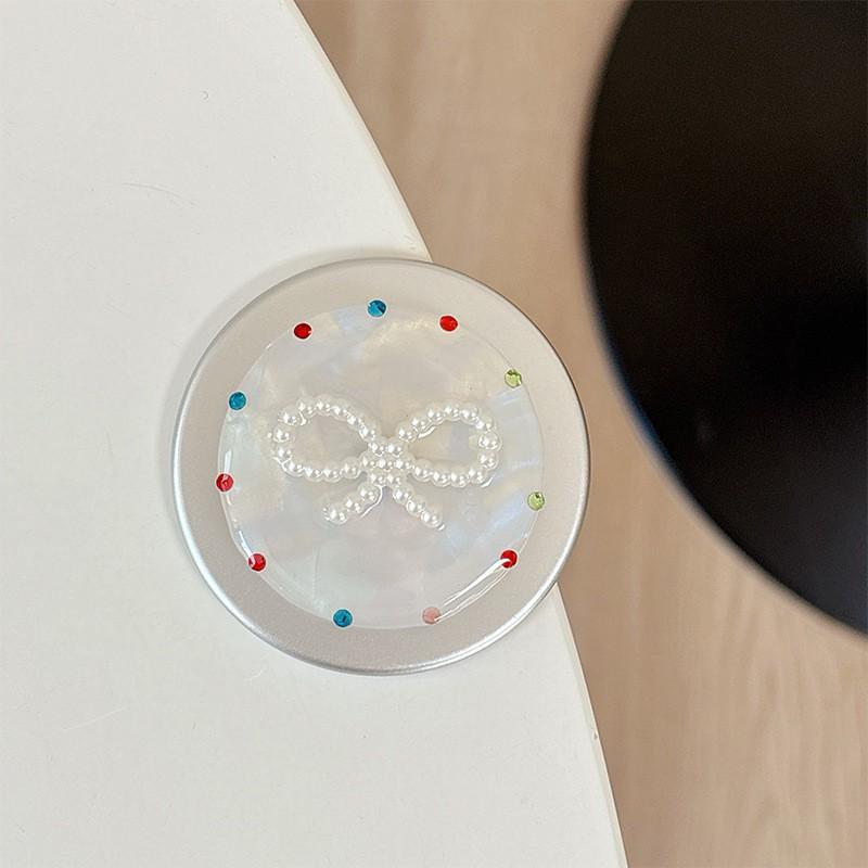 Three Dimensional Flower Love Bow Magnetic Ring Suitable Magsafe Desktop Phone Airbag Bracket Telescopic