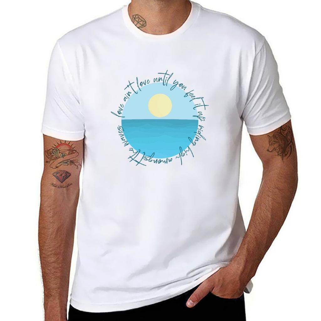 Amongst the Waves  dark text TShirt Breathable Travel TShirt