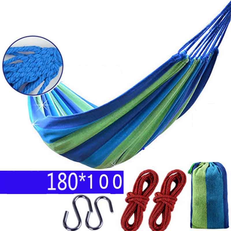 

Гамак, уличные качели, утолщенный холст, противоскользящий, одинарный подвесной стул для сна в помещении и на открытом воздухе style 2 синий