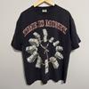 Y2K Big Tiger Time Is Money Rhinestone Graphic T Shirt Mens XL Faded Black Unisex T-Shirt
