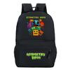 Geometry Dash Nylon Backpack for Kids Simple Cartoon Bookbag Travel Backpack for Student Girls School Bag Children Shoulder Bags