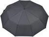 Rose Sangyo Long 10 Mini Folding Solid 61601001 Men's Umbrella, 60cm, Ribs, Umbrella, Black,